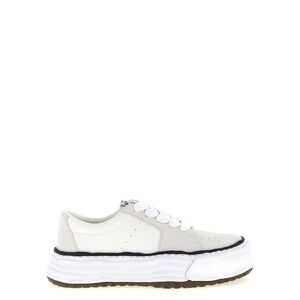 Maison Mihara Yasuhiro White Cowhide Platform Men's Sneakers